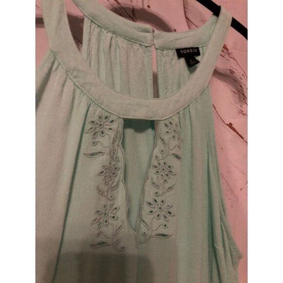 Torrid size 2 Tank top mint turquoise - Picture 3 of 5
